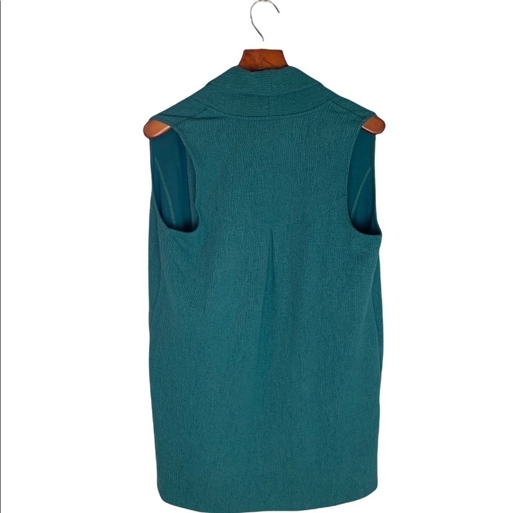 Soft Surroundings Manas Vest in Teal Atlantic S - Picture 4 of 7